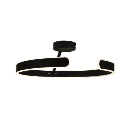 Dimmbare LED-Aufbauleuchte LED/72W/230V 3000-6500K schwarz + Fernbedienung