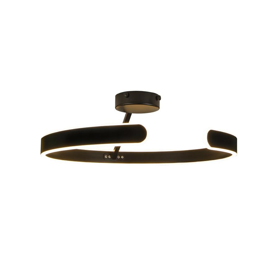 Dimmbare LED-Aufbauleuchte LED/72W/230V 3000-6500K schwarz + Fernbedienung