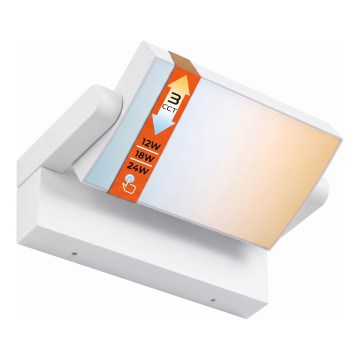 Dimmbare LED-Außenwandleuchte LED/12/18/24W/230V 3000/4000/6500K IP54 weiß