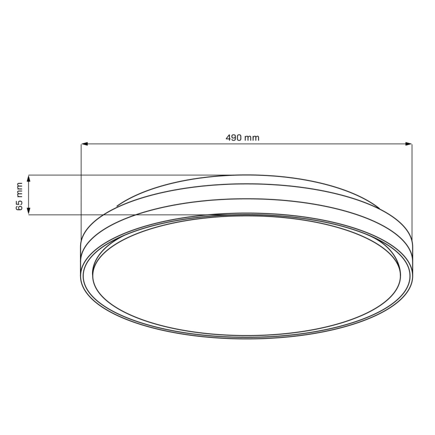 Dimmbare LED-Deckenleuchte für Badezimmer CASSANDRA LED/72W/230V d 49 cm 3000-6000K IP44 + Fernbedienung