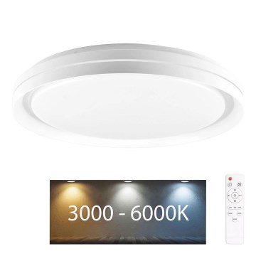 Dimmbare LED-Deckenleuchte für Badezimmer ELIZA LED/48W/230V d 38,5 cm 3000-6000K IP44 + Fernbedienung