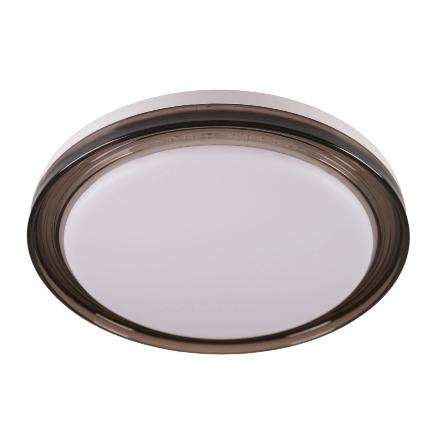 Dimmbare LED-Deckenleuchte für Badezimmer HALINA LED/48W/230V 3000-6000K d 38 cm IP44 schwarz + Fernbedienung