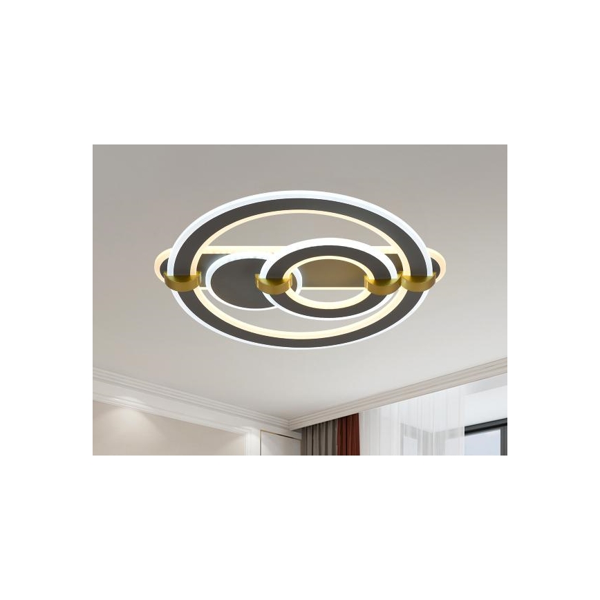 Dimmbare LED-Deckenleuchte LED/120W/230V 3000-6500K + Fernbedienung