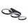 Dimmbare LED-Deckenleuchte LED/30W/230V 3000–6500K schwarz Wi‑Fi Tuya + Fernbedienung