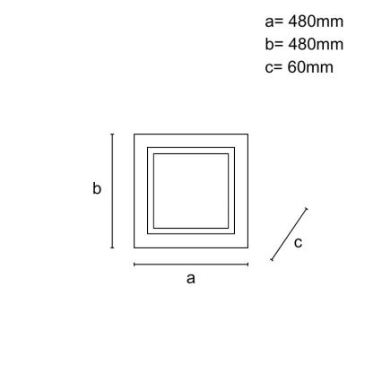 Dimmbare LED-Deckenleuchte LED/35W/230V 3000-6500K + Fernbedienung