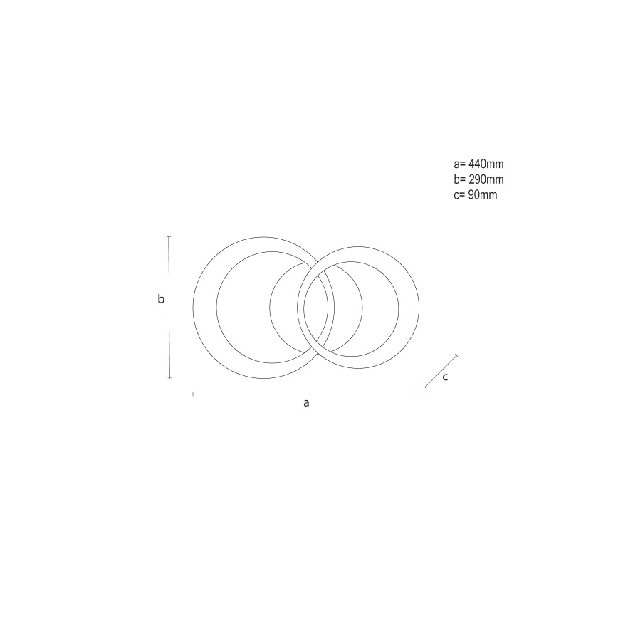 Dimmbare LED-Deckenleuchte LED/35W/230V 3000-6500K + Fernbedienung