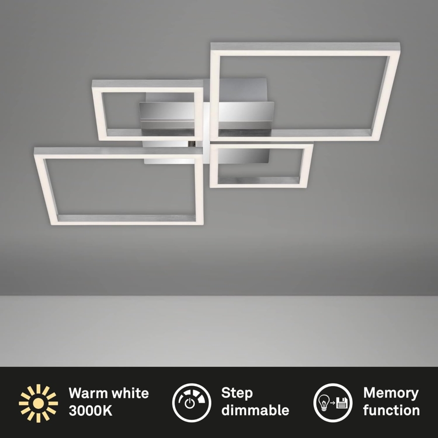 Dimmbare LED-Deckenleuchte LED/42W/230V 3000K matt-chrom