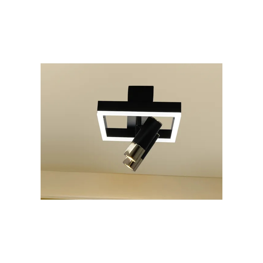 Dimmbare LED-Deckenleuchte LED/50W/230V 3000-6500K schwarz + Fernbedienung
