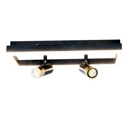 Dimmbare LED-Deckenleuchte LED/50W/230V 3000-6500K schwarz + Fernbedienung