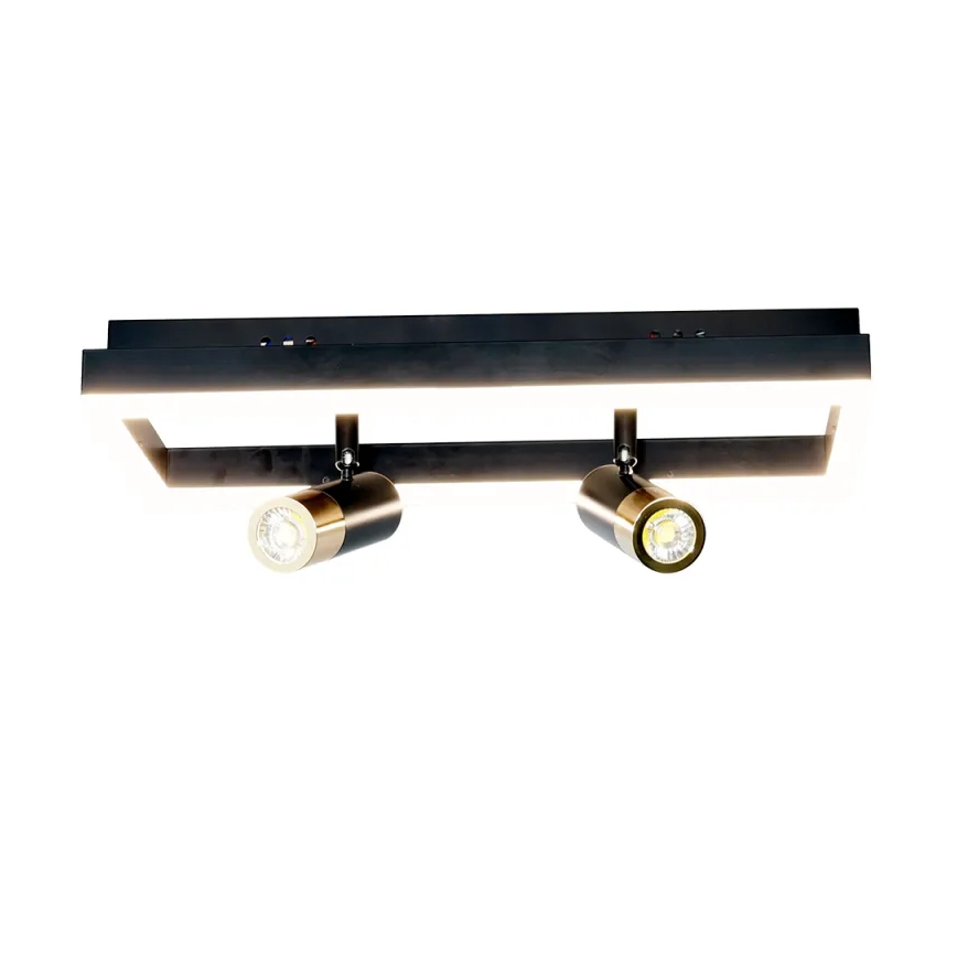 Dimmbare LED-Deckenleuchte LED/50W/230V 3000-6500K schwarz + Fernbedienung