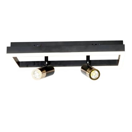 Dimmbare LED-Deckenleuchte LED/50W/230V 3000-6500K schwarz + Fernbedienung