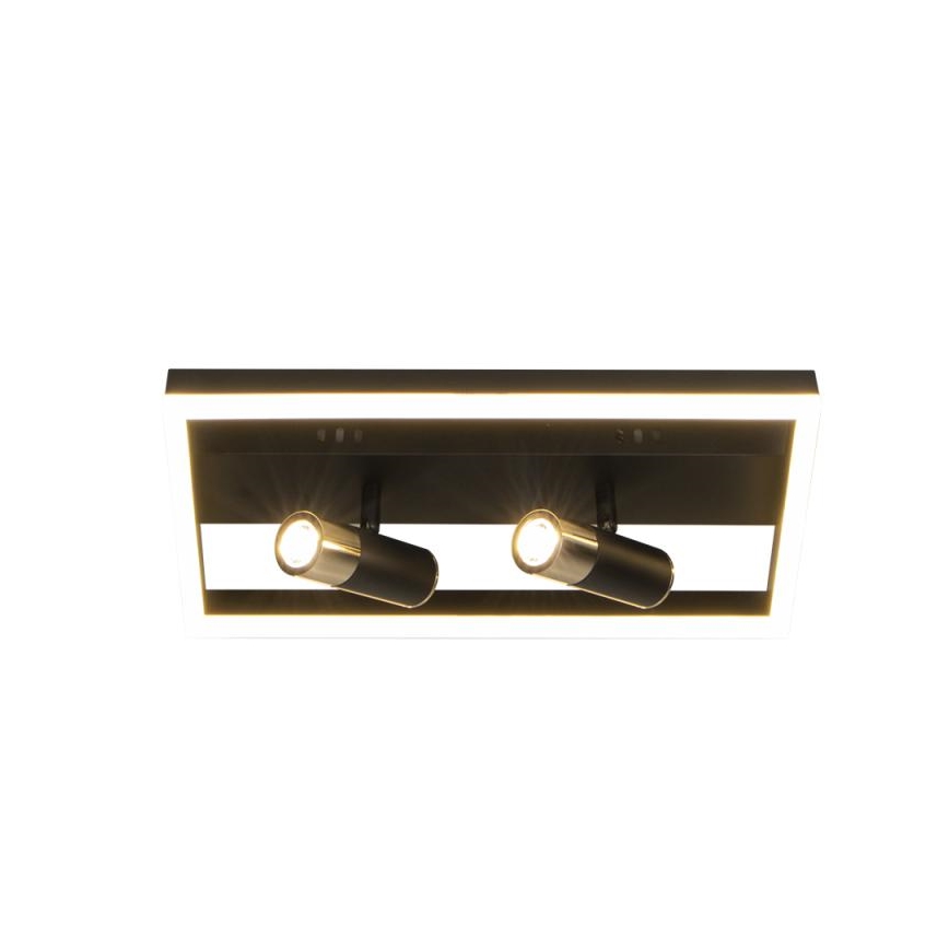 Dimmbare LED-Deckenleuchte LED/50W/230V 3000-6500K schwarz + Fernbedienung