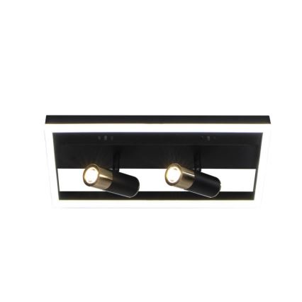 Dimmbare LED-Deckenleuchte LED/50W/230V 3000-6500K schwarz + Fernbedienung