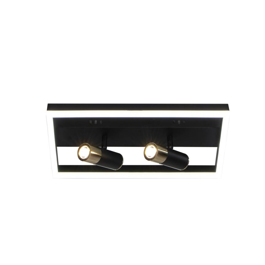 Dimmbare LED-Deckenleuchte LED/50W/230V 3000-6500K schwarz + Fernbedienung