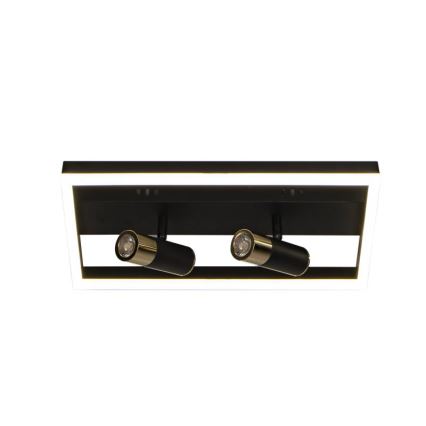 Dimmbare LED-Deckenleuchte LED/50W/230V 3000-6500K schwarz + Fernbedienung