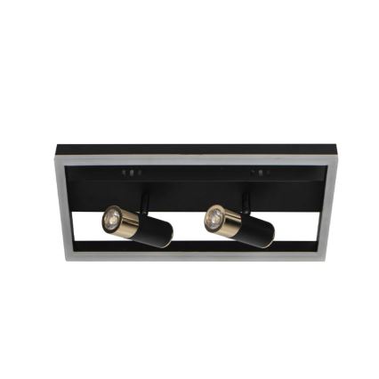 Dimmbare LED-Deckenleuchte LED/50W/230V 3000-6500K schwarz + Fernbedienung