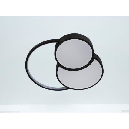 Dimmbare LED-Deckenleuchte LED/60W/230V 3000-6500K schwarz + Fernbedienung