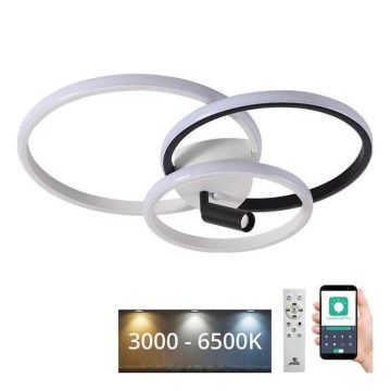 Dimmbare LED-Deckenleuchte LED/70W/230V 3000-6500K weiß/schwarz + Fernbedienung