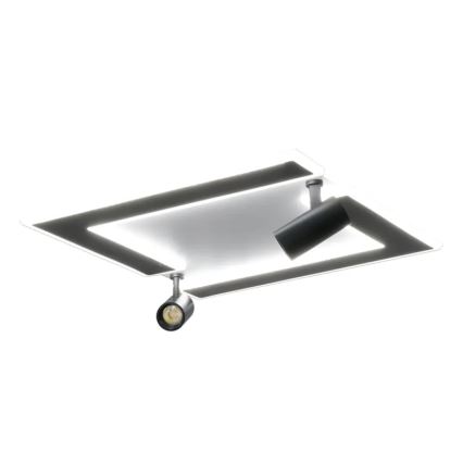 Dimmbare LED-Deckenleuchte LED/80W/230V 3000-6500K schwarz + Fernbedienung