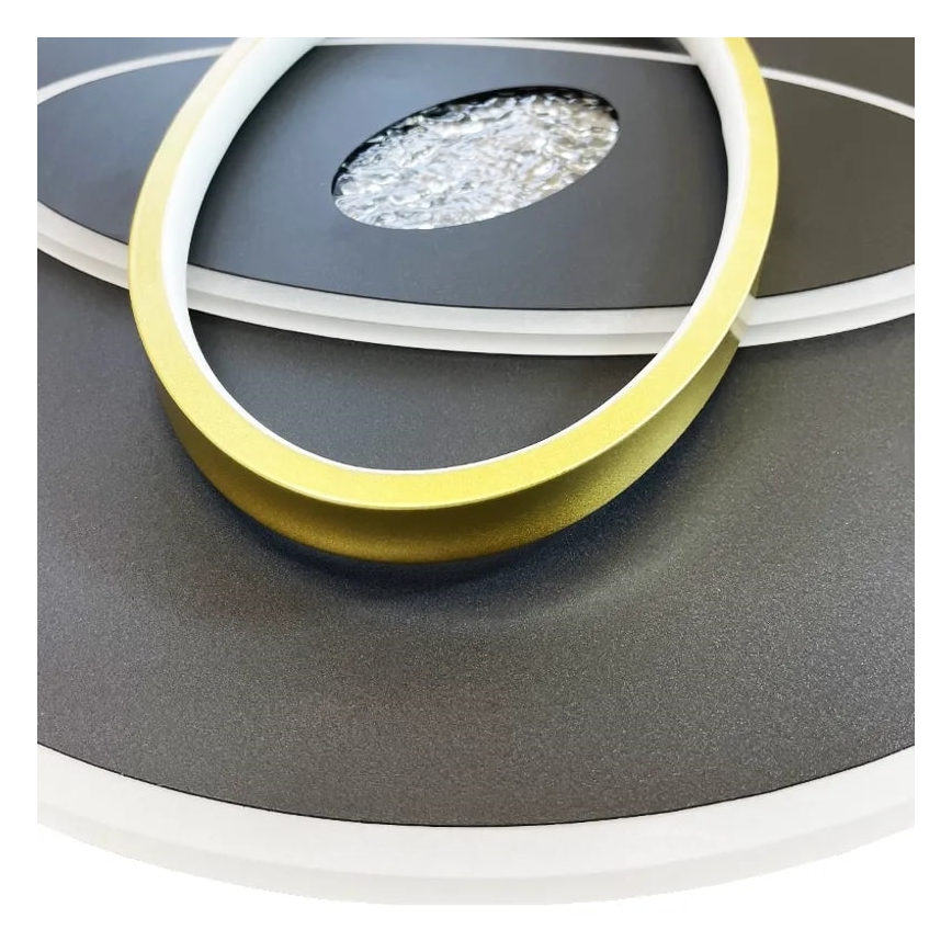 Dimmbare LED-Deckenleuchte LED/80W/230V 3000-6500K schwarz + Fernbedienung