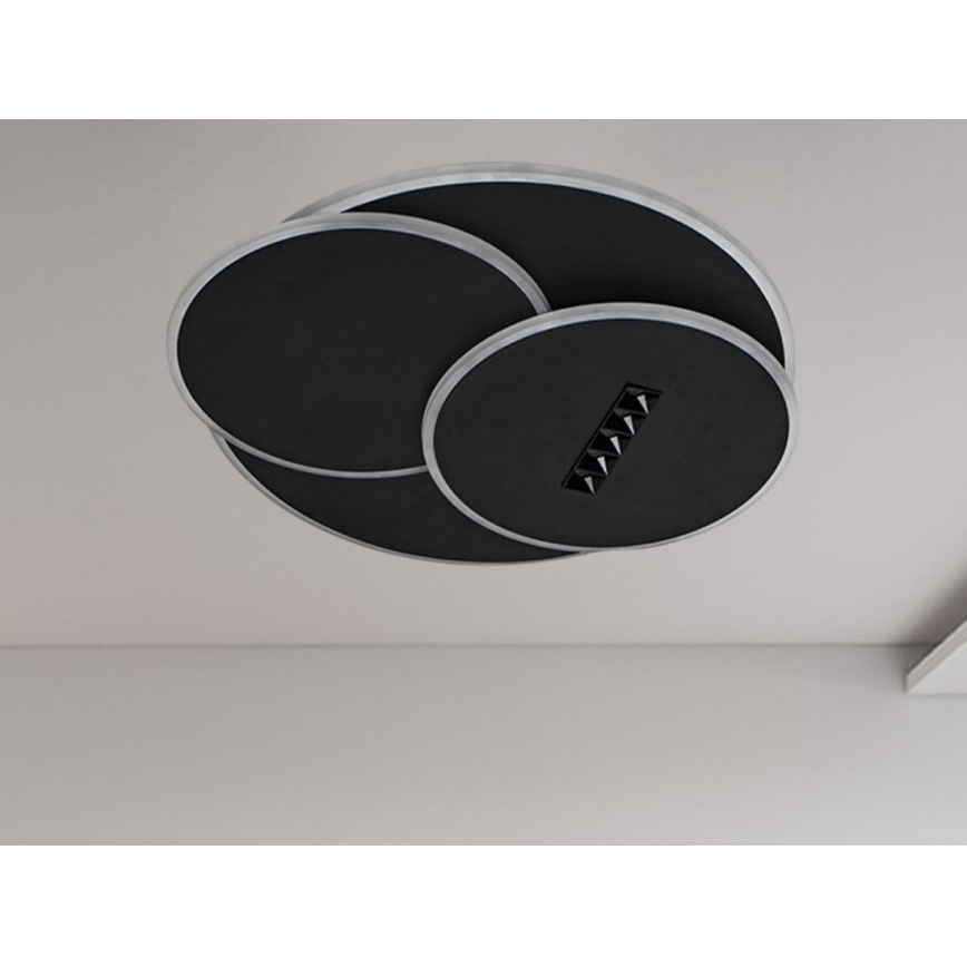 Dimmbare LED-Deckenleuchte LED/90W/230V 3000-6500K schwarz + Fernbedienung