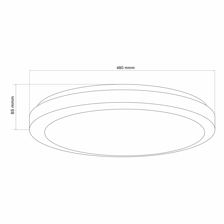 Dimmbare LED-Deckenleuchte für Badezimmer MARIAN LED/72W/230V d 48 cm 3000-6000K IP44 + Fernbedienung