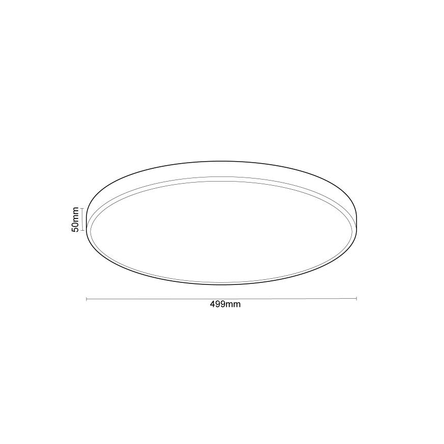Dimmbare LED-Deckenleuchte mit Sprachsteuerung OPAL LED/48W/230V 2700-6500K weiß + Fernbedienung