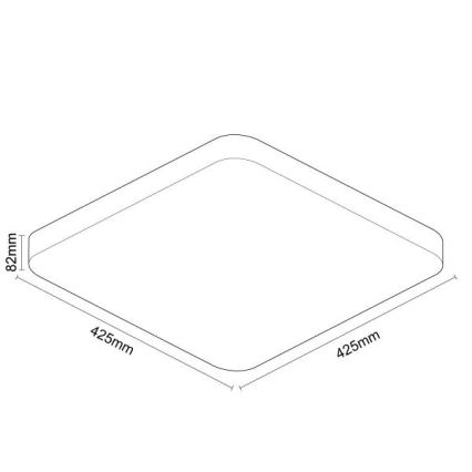 Dimmbare LED-Deckenleuchte mit Sprachsteuerung OPAL LED/48W/230V 2700-6500K weiß + Fernbedienung