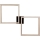 Dimmbare LED-Deckenleuchte RAMME 2xLED/24W/230V Eiche