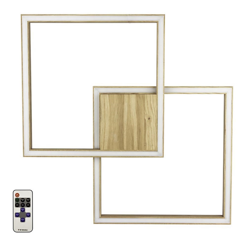 Dimmbare LED-Deckenleuchte RAMME LED/48W/230V matt Eiche + Fernbedienung