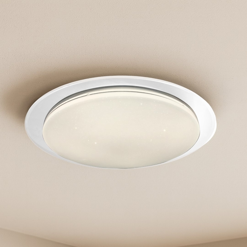 LED dimmbare Deckenleuchte SONIC LED/24W/230V 3000-6000K Ø 40 cm weiß + Fernbedienung