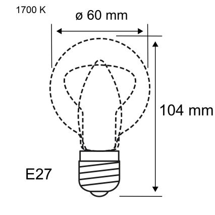 Dimmbare LED-Glühbirne FILAMENT E27/6W/230V 1700K - Paulmann 28522