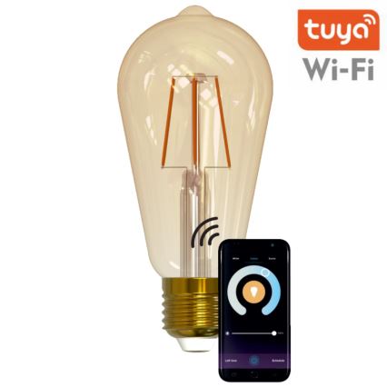 Dimmbare LED-Glühbirne VINTAGE ST64 E27/5,5W/230V 1800-2700K Wi-fi Tuya