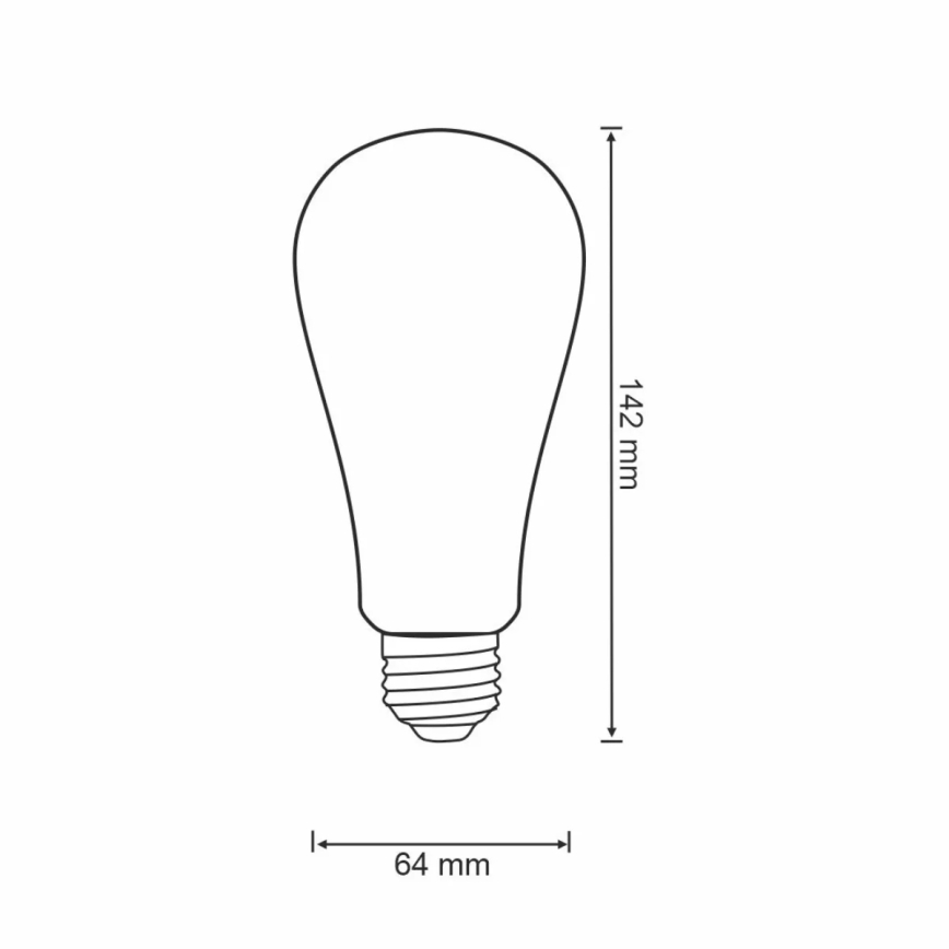 Dimmbare LED-Glühbirne VINTAGE ST64 E27/5,5W/230V 1800-2700K Wi-fi Tuya