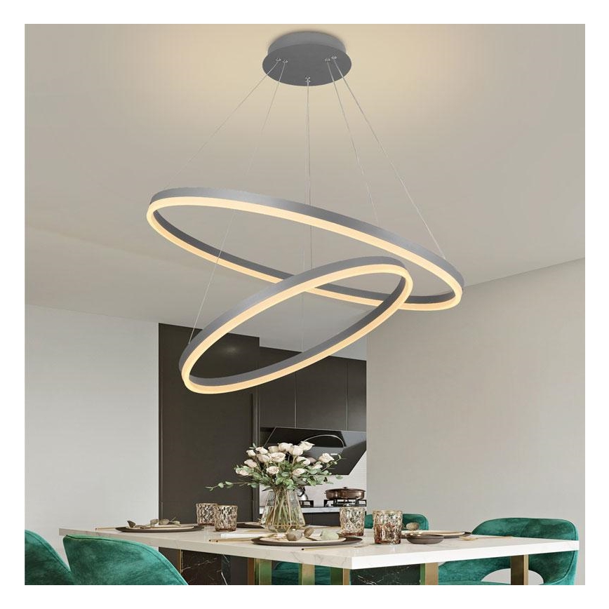 Dimmbare LED-Hängeleuchte an Schnur LED/100W/230V 3000-6500K + Fernbedienung