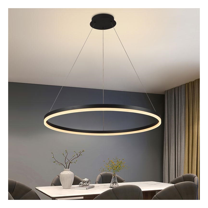 Dimmbare LED-Hängeleuchte an Schnur LED/55W/230V 3000-6500K + Fernbedienung