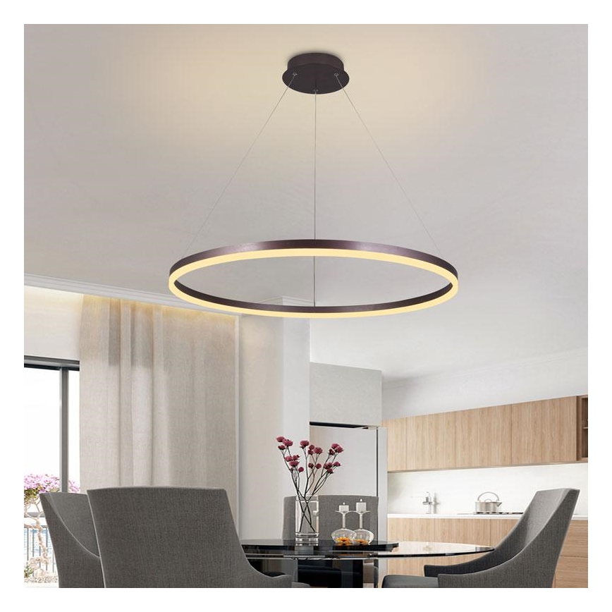 Dimmbare LED-Hängeleuchte an Schnur LED/55W/230V 3000-6500K + Fernbedienung