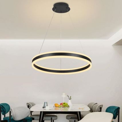 Dimmbare LED-Hängeleuchte an Schnur LED/85W/230V 3000-6500K + Fernbedienung