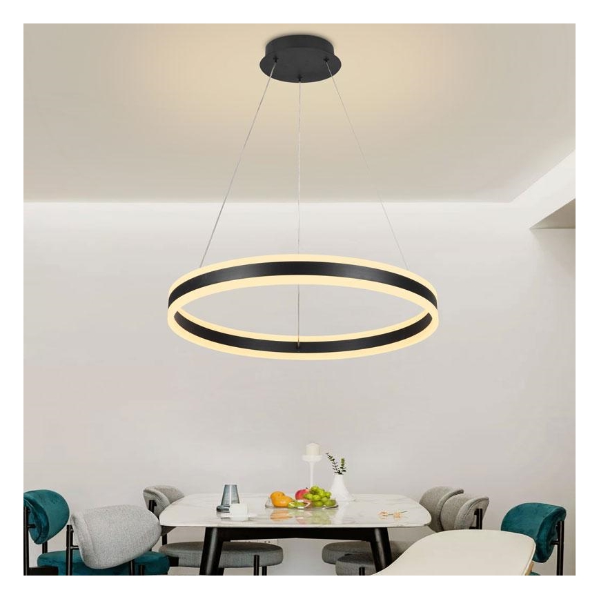 Dimmbare LED-Hängeleuchte an Schnur LED/85W/230V 3000-6500K + Fernbedienung