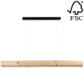 Dimmbare LED-Hängeleuchte an Schnur LUCAS LED/33W/230V Kiefer – FSC-zertifiziert