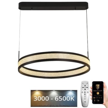 Dimmbare LED-Hängeleuchte LED/45W/230V 3000-6500K d 60 cm schwarz + Fernbedienung