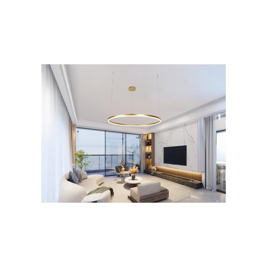 Dimmbare LED-Hängeleuchte LED/55W/230V 3000-6500K + Fernbedienung