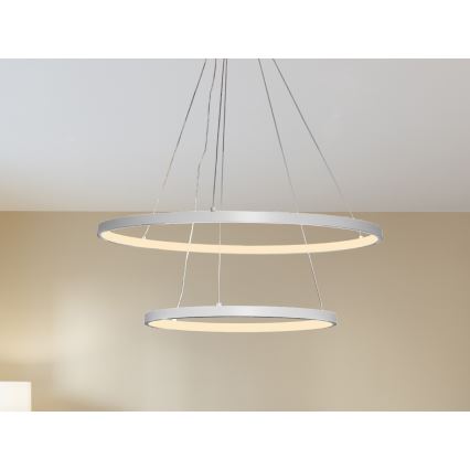 Dimmbare LED-Hängeleuchte LED/75W/230V 3000-6500K d 60 cm + Fernbedienung