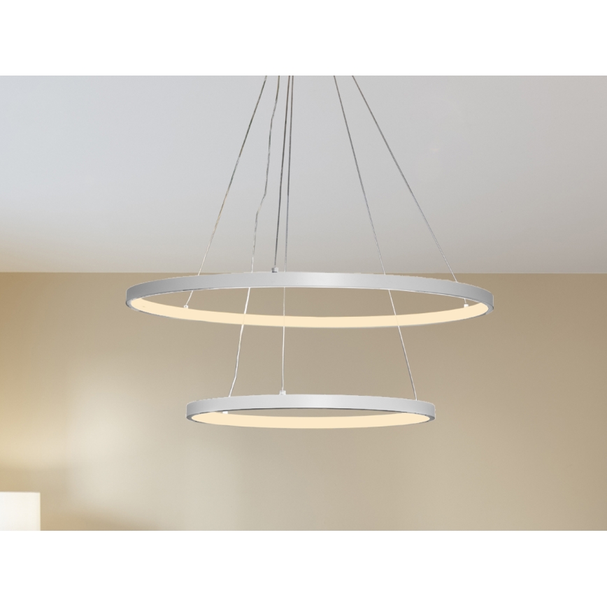 Dimmbare LED-Hängeleuchte LED/75W/230V 3000-6500K d 60 cm + Fernbedienung