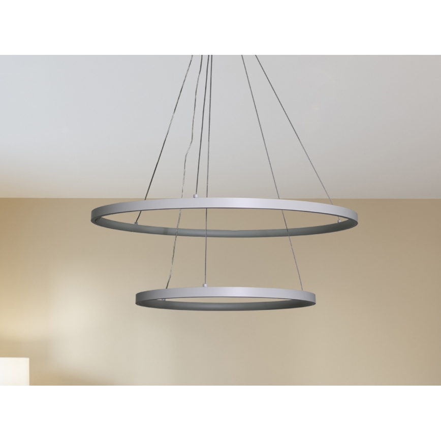 Dimmbare LED-Hängeleuchte LED/75W/230V 3000-6500K d 60 cm + Fernbedienung
