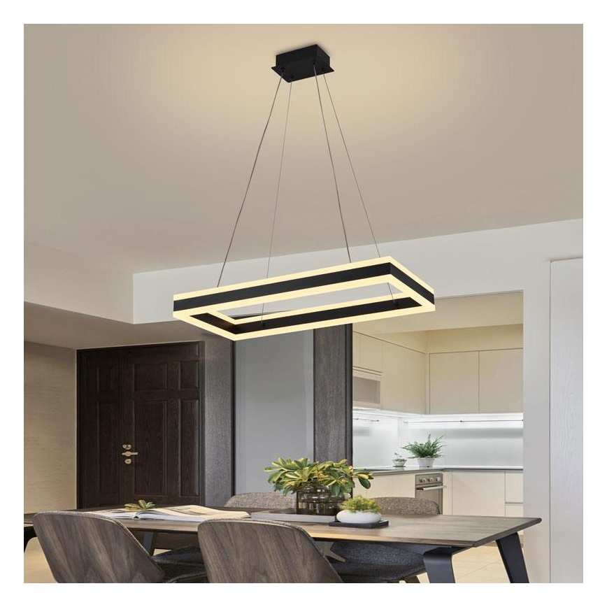Dimmbare LED-Hängeleuchte mit Schnur LED/80W/230V 3000-6500K + Fernbedienung