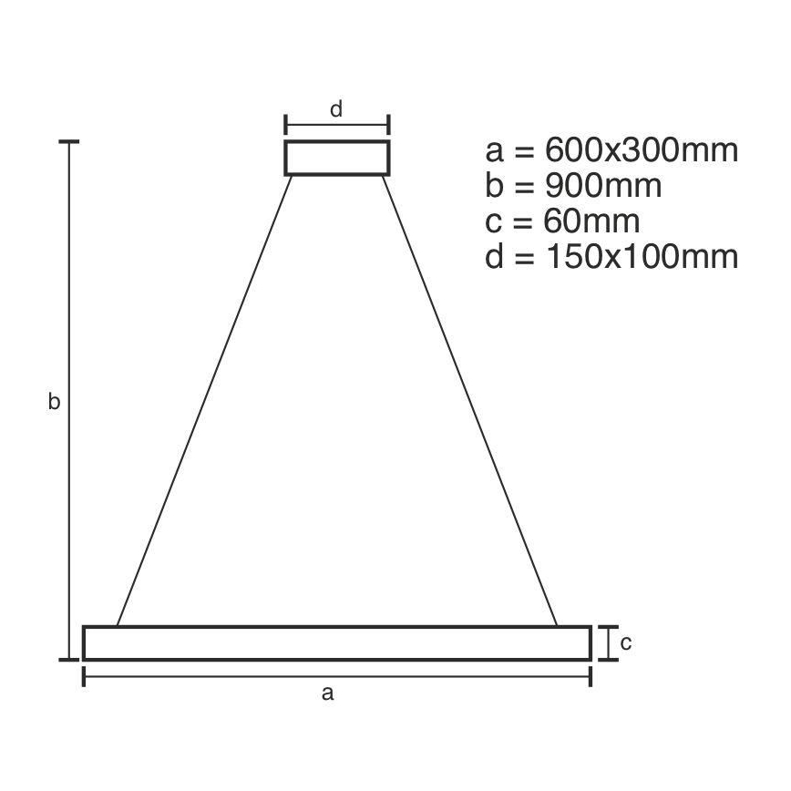 Dimmbare LED-Hängeleuchte mit Schnur LED/80W/230V 3000-6500K + Fernbedienung