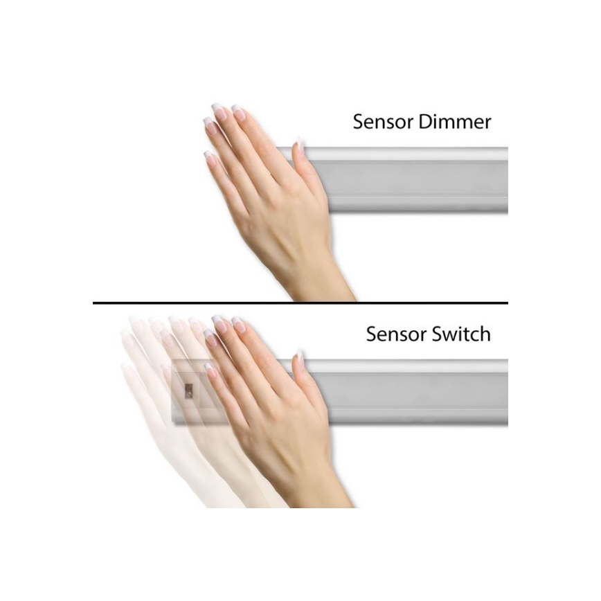 Dimmbare LED-Küchenunterschrankleuchte mit Sensor LED/5W/12/230V