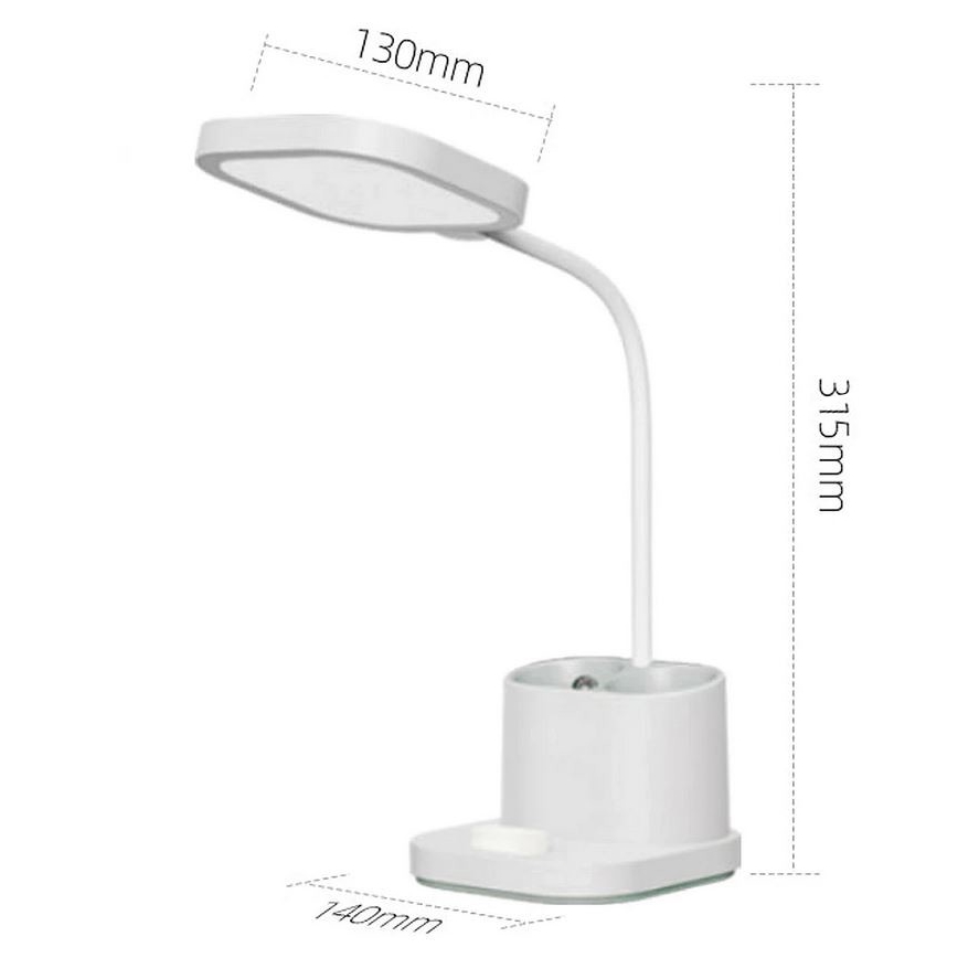 Dimmbare LED-Ladetischleuchte mit Halterung und Powerbank LED/5W/5V 2400mAh