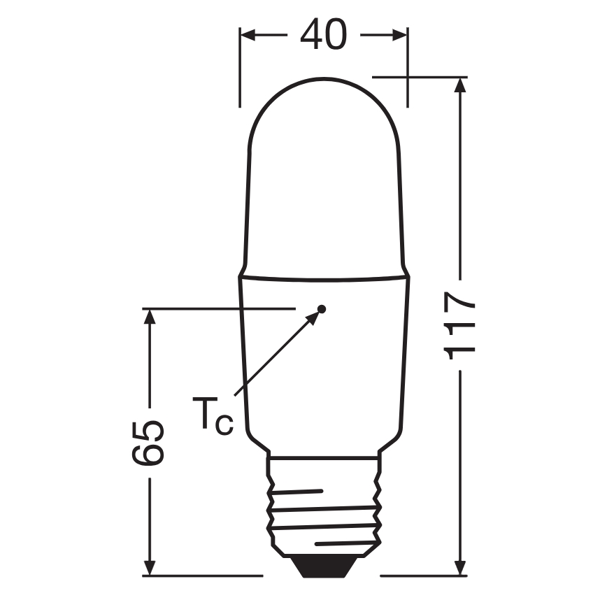 Dimmbare LED-Lampe STICK E27/11W/230V 4000K CRI 90 - Osram